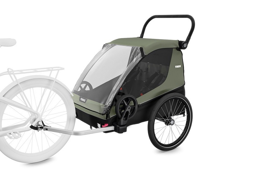 Thule Courier többfunkciós kerékpáros utánfutó zöld (10102002)