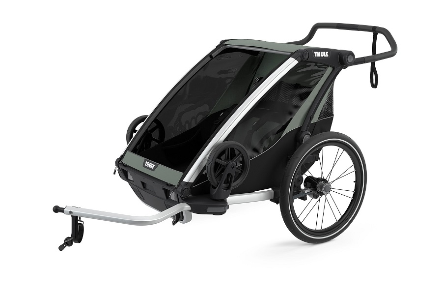 THULE Chariot Lite 2 Double Fekete/Szürke (10203022) - Kattintásra bezárul -