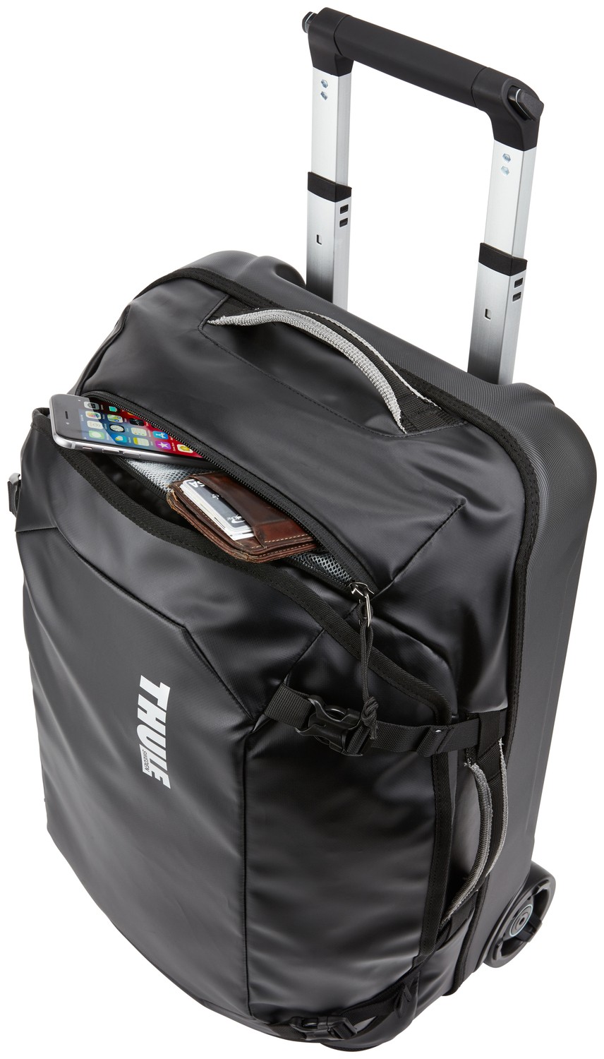 Új - THULE Chasm Carry On gurulós bőrönd 40L Fekete (3204288) - Kattintásra bezárul -