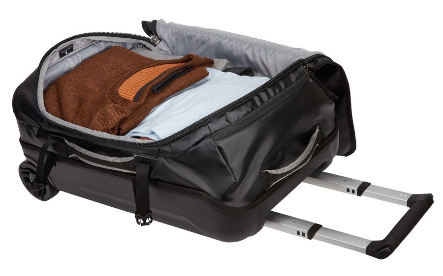 Új - THULE Chasm Carry On gurulós bőrönd 40L Fekete (3204288) - Kattintásra bezárul -