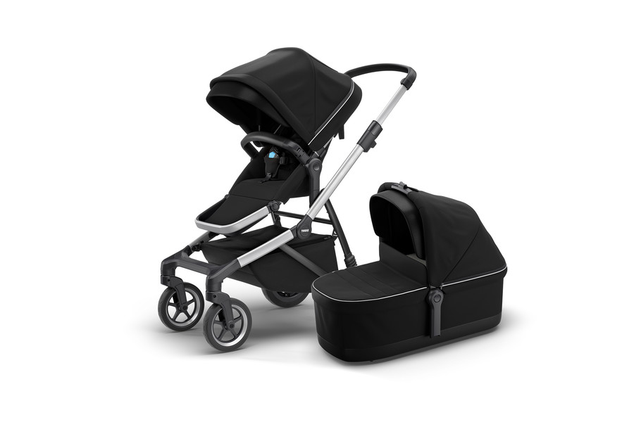 THULE Sleek Babakocsi + Mózeskosár alu-fekete (11000007)