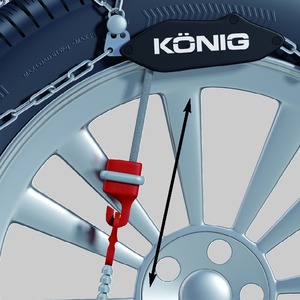 KÖNIG CL-10 103 Önfeszítős Hólánc 10mm (KON CL-10103)